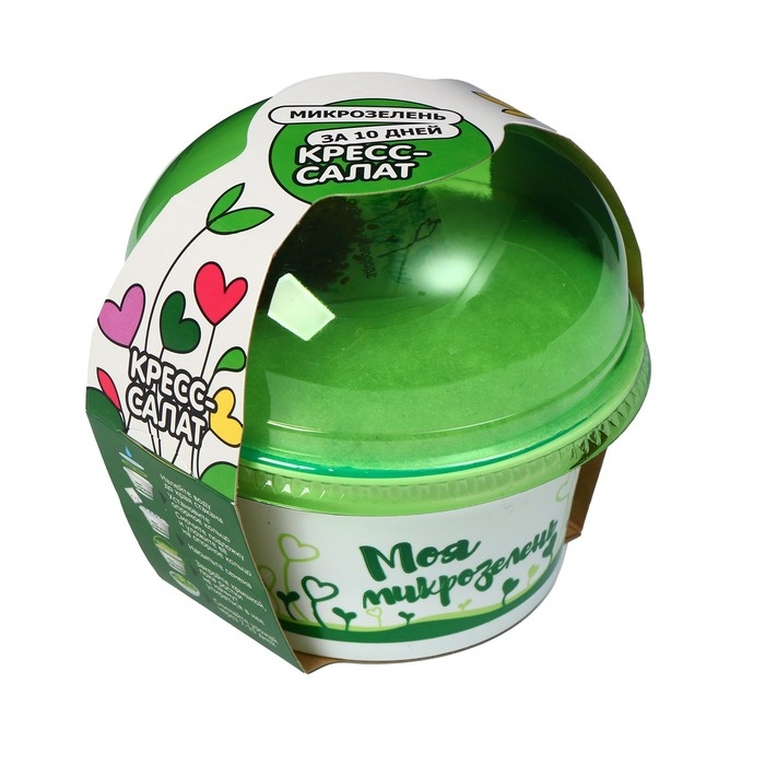 Набор для выращивания «Моя микрозелень», кресс-салат Набор для выращивания «Моя микрозелень», кресс-салат