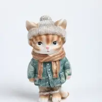 Фигурка полистоун &laquo;Полосатый котик&raquo; 5.5&times;4.5&times;10 см