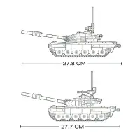 Конструктор Sluban &laquo;Модельки. Боевой танк&raquo;, 2 варианта сборки, 770 деталей