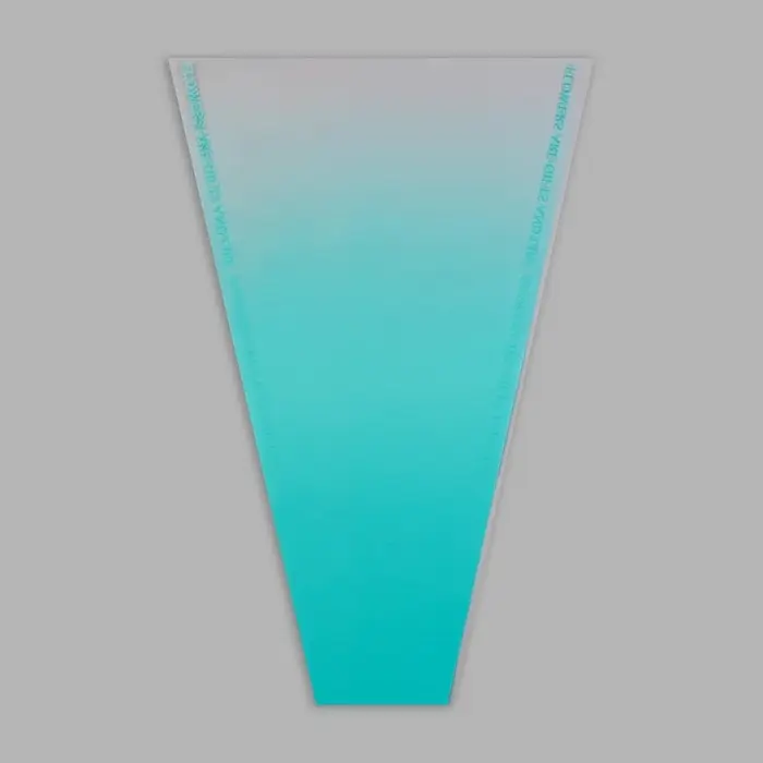 Пакет конус для цветов, «Переход», 29+10×45 см, зелёный Пакет конус для цветов, «Переход», 29+10×45 см, зелёный