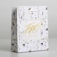 Пакет подарочный ламинированный, упаковка, Gift for you, S 12 х 15 х 5.5 см