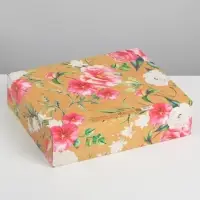 Коробка подарочная, упаковка, &laquo;Цветущего счастья&raquo;, 31 х 24.5 х 8 см