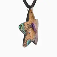 Кулон &laquo;Звездочка&raquo;, ракушка абалон