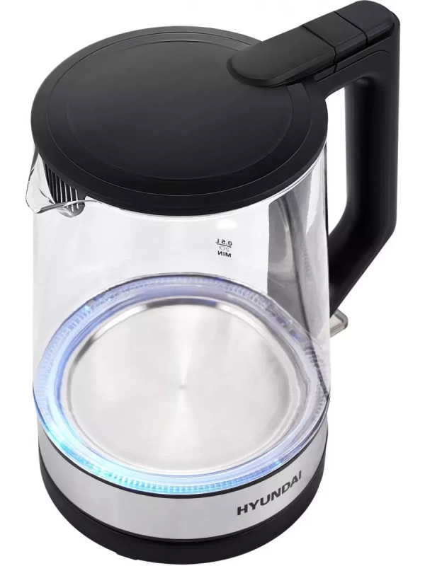 Чайник HYK-G8808 1,7л 2200Вт черный (стекло)