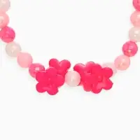 Набор детских украшений &laquo;Выбражулька. Цветы сирени&raquo;, 2 предмета: бусы, браслет d=6 см, розовый