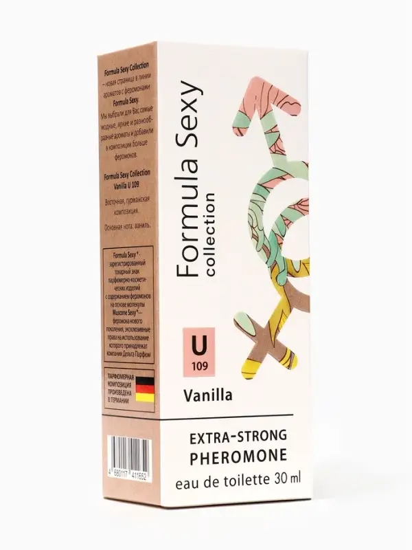 Туалетная вода женская с феромонами Formula Sexy collection Vanilla U109, 30 мл