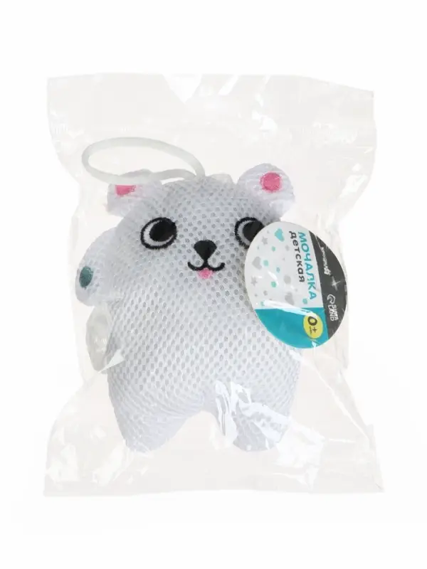 Игрушка - мочалка детская «Белый мишка» Крошка Я Игрушка - мочалка детская «Белый мишка» Крошка Я