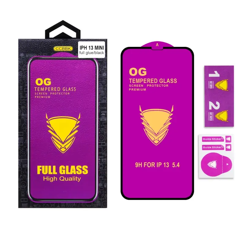Защитное стекло iPh 13 Mini OG 3D черное Защитное стекло iPh 13 Mini OG 3D черное