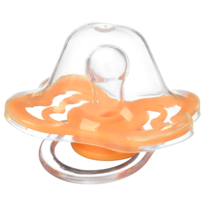 Соска - пустышка силиконовая классическая, от 0 мес., с колпачком, цвет оранжевый Соска - пустышка силиконовая классическая, от 0 мес., с колпачком, цвет оранжевый