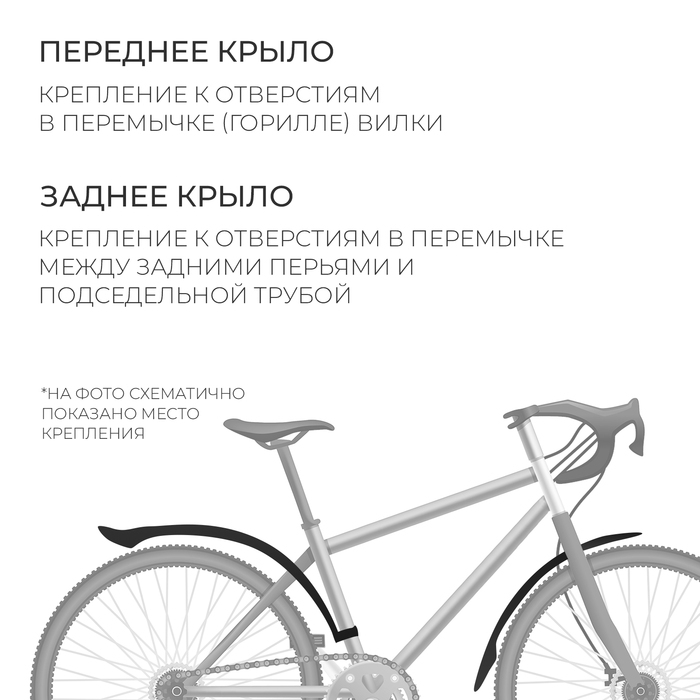 Набор крыльев 26" Dream Bike XGNB-041, пластик
