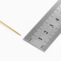Основа &laquo;Брошь-игла&raquo; с шариком d=1.2 см (набор 5 шт.), L=5 см, площадка 1.5 см, цвет золото
