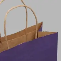 Пакет под бутылку бумажный &laquo;Фиолетовый&raquo;, 15&times;39&times;8 см, 80 г/м&sup2;