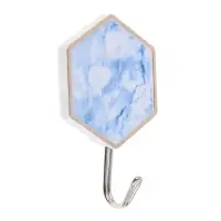 VETTA Крючки самоклеящиеся "Голубой мрамор", 2шт., пластик, металл