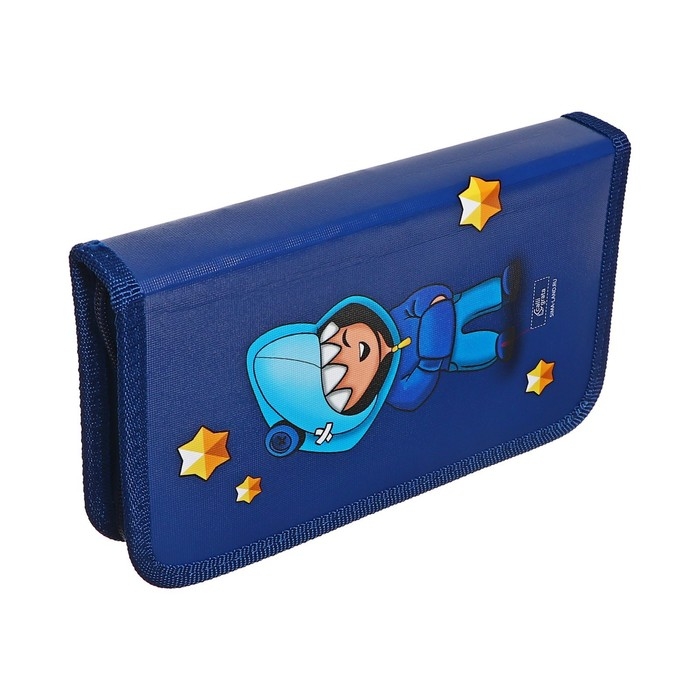 Пенал 1 секция, 115 х 205 мм, с наполнением 16 предметов, Calligrata Пенал 1 секция, 115 х 205 мм, с наполнением 16 предметов, Calligrata "Stars team" ламинированный картон, 30П26/set