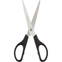 Ножницы Attache 180 мм с пластик. эллиптическими ручками, цвет черный