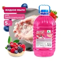 Жидкое мыло "Soapy" Light "Ягодный десерт" 5 л. Clean&Green CG8229