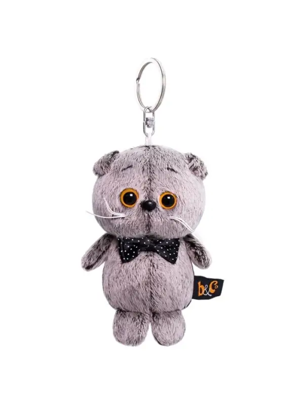 Мягкая игрушка-брелок &laquo;Кот Басик с бантиком-бабочкой&raquo;, 12 см