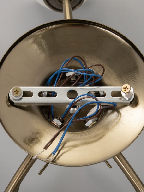 Люстра Люстра "Луиза" 5х40Вт Е27 бронза 58х58х26см