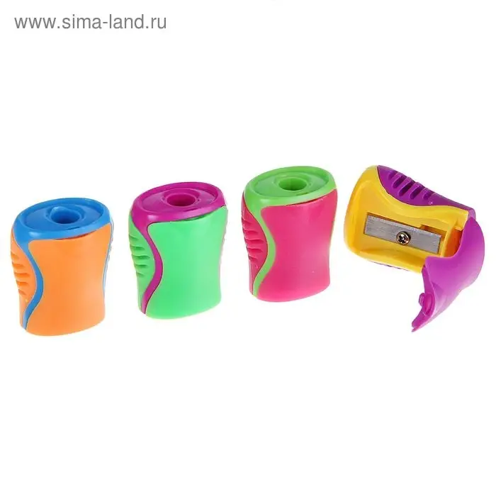 Точилка с контейнером «Классика», МИКС Точилка с контейнером «Классика», МИКС