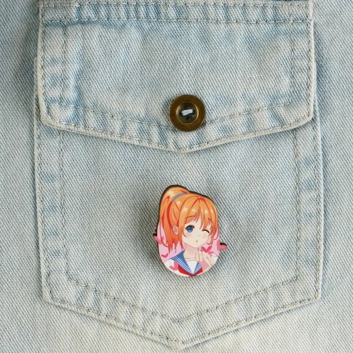 Значок деревянный «Школьницы», аниме, 2,6 х 3,3 см Значок деревянный «Школьницы», аниме, 2,6 х 3,3 см