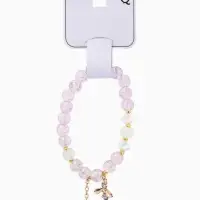 Браслет с подвесками &laquo;Сахарный. Пчёлка&raquo;, d=6 см, шар №8, фиолетовый в золоте