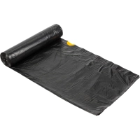 Мешки для мусора ПВД 120л 30мкм 10шт/рул черн 70х110см, с завязк