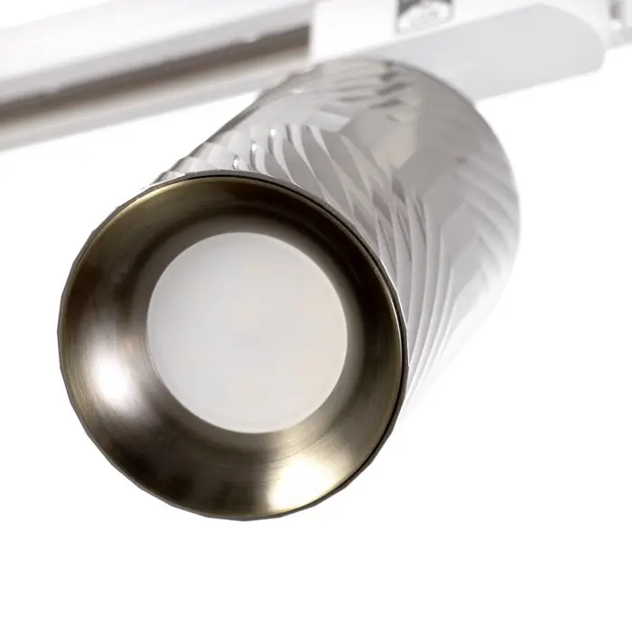 Светильник трековый BayerLux Simple &laquo;Алисер&raquo; GU10, 220 В, 7.5&times;7.5&times;20 см, серебро