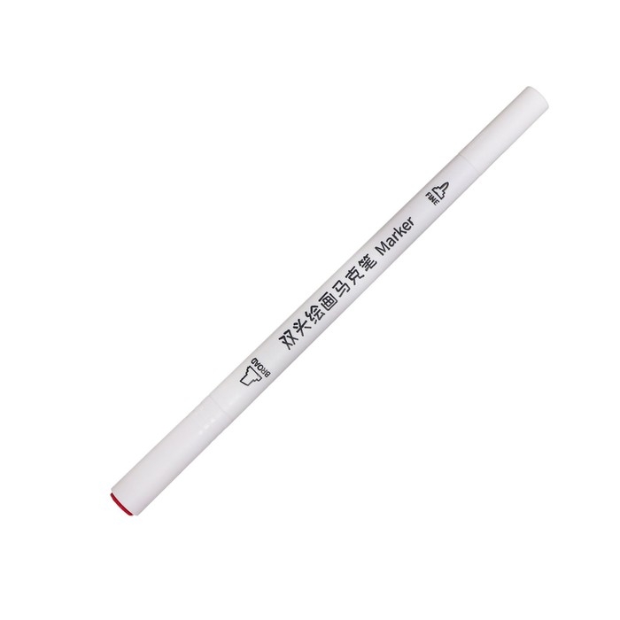 Набор маркеров, 18 цветов, двусторонние, пулевидный и скошенный наконечники Набор маркеров, 18 цветов, двусторонние, пулевидный и скошенный наконечники