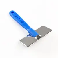 Пуходёрка &laquo;Лапки&raquo; средняя, 9&times;12 см, с каплями, синяя