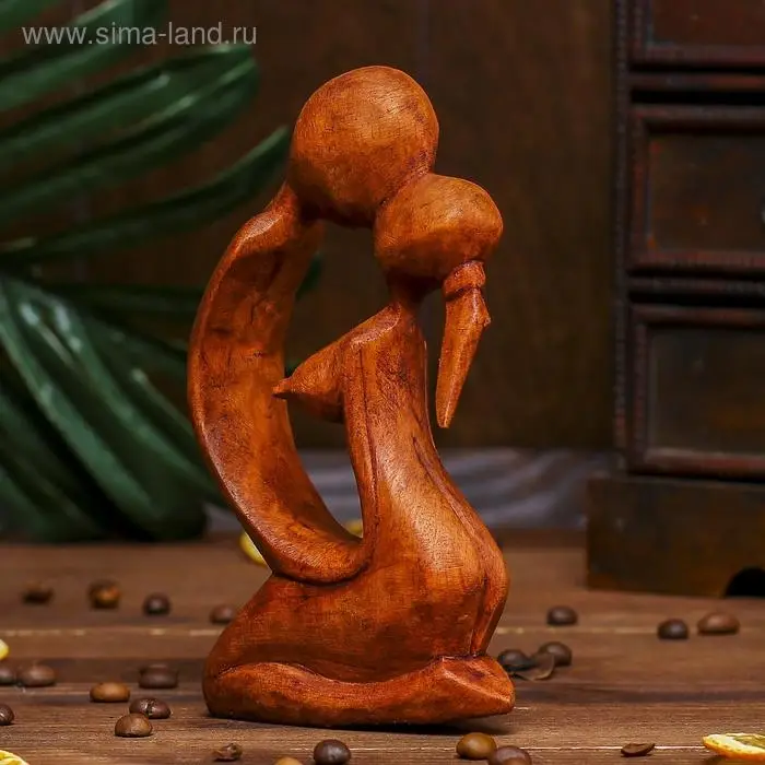 Сувенир дерево Сувенир дерево "Поцелуй" 15х9х3,5 см