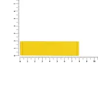 Лейбл из ПВХ Dzeta, S, желтый