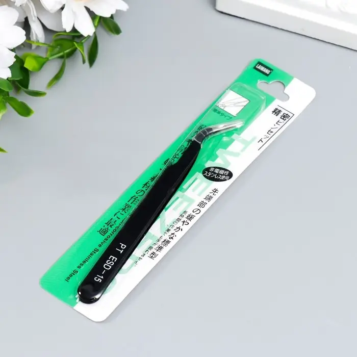 Пинцет для творчества «Чёрный» 12х1 см