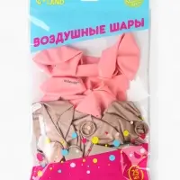 Воздушные шары латексные 12" &laquo;С днём рождения, Доченька. Ты лучшая&raquo;, 25 шт.