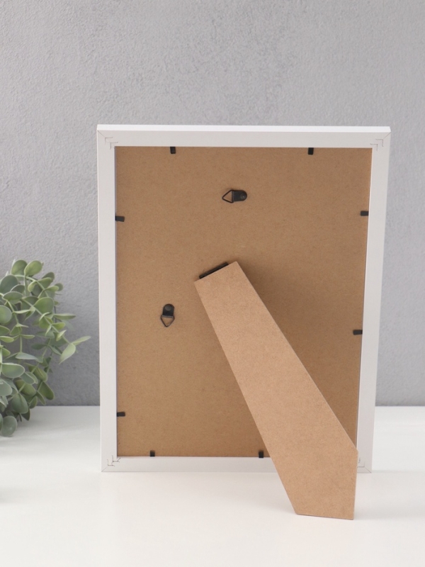 Фоторамка МДФ Фоторамка МДФ "Anna" 21х30 см, с паспарту (15х20 см), белый (пластиковый экран)