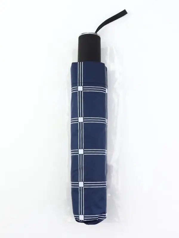 Зонт механический &laquo;Клетка&raquo;, эпонж, 4 сложения, 10 спиц, R=57/63 см, d=114 см, МИКС