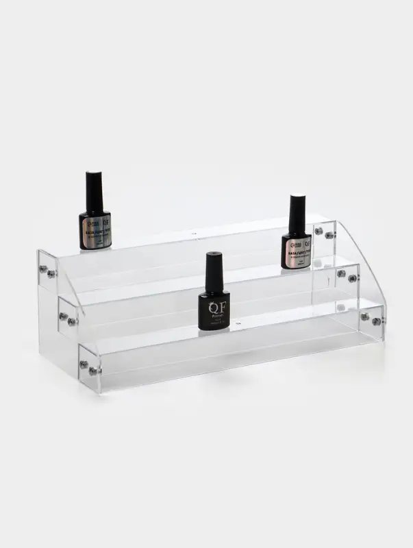 Подставка под лаки 3 этажа, 31&times;10.3&times;12.8 см, оргстекло 2 мм