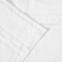 Набор полотенец махровых Luscan/бордюр 380г/м2, 50х90 белый, 10 шт/уп