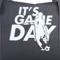 Сумка спортивная на молнии TEXTURA, с подкладкой, длинный ремень, с принтом, маленький размер, серая