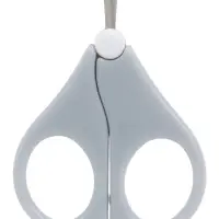 Детские маникюрные ножницы, с защитным колпачком, ВИД 1, цвет серый