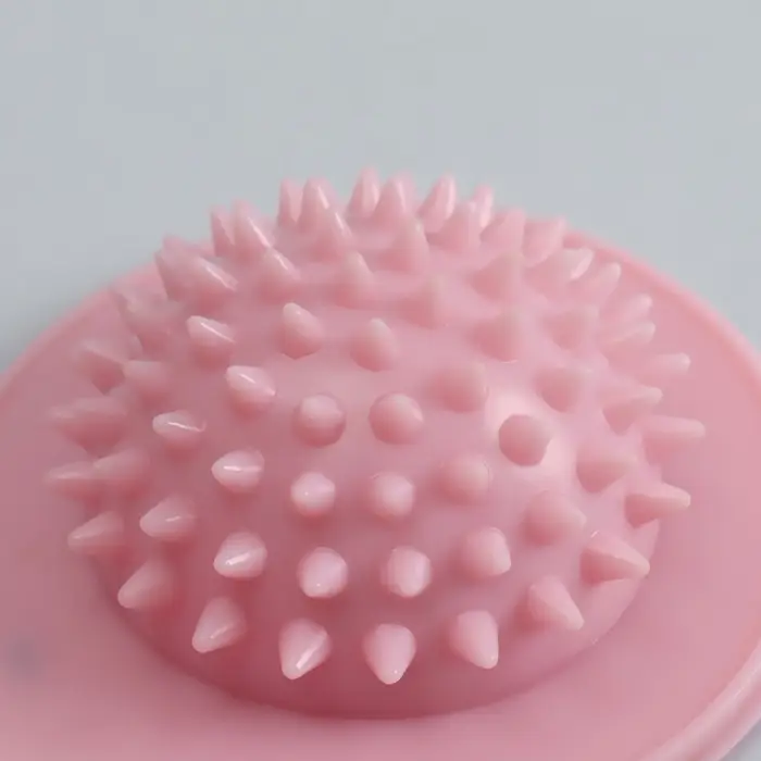 Массажёр для ног, 17.5&times;8.8 см, 2 шара с шипами, розовый