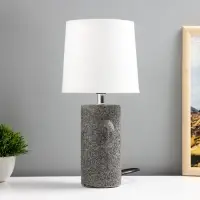 Лампа настольная RISALUX &laquo;Леджо&raquo;, E14, 40 Вт, серая, 15&times;15&times;32 см