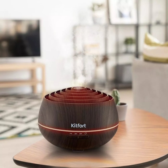 Увлажнитель воздуха Kitfort КТ-3803, ультразвуковой, 800 Вт, 0.5 л, коричневый