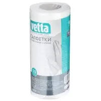 VETTA Салфетки универсальные 50 шт.в рулоне, 20x25 см., спанлейс