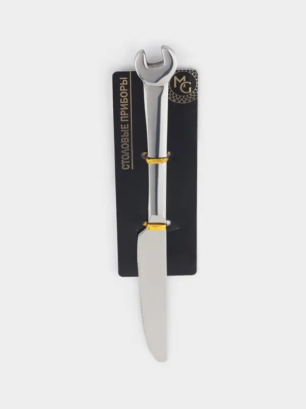 Нож столовый Magistro Workshop, длина 22 см, нержавеющая сталь, серебристый