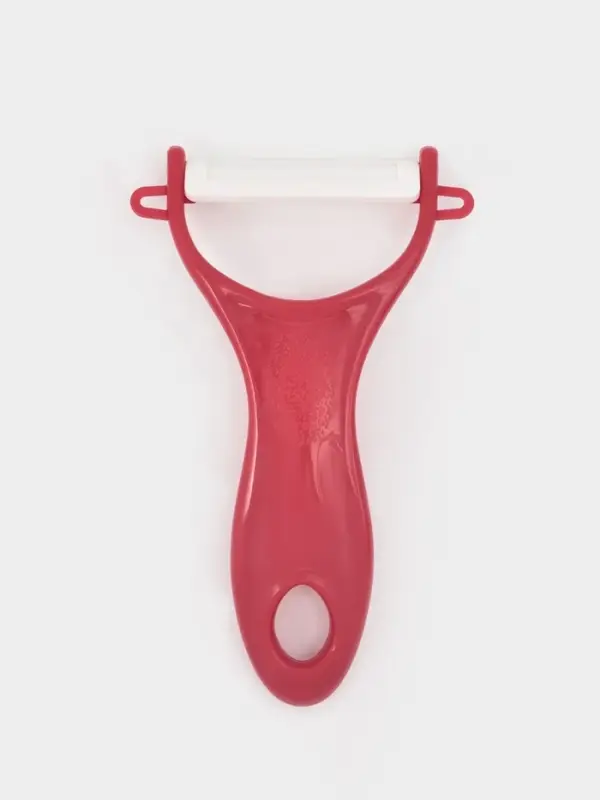 Овощечистка керамическая Доляна &laquo;Солнечная&raquo;, 13 см, красная