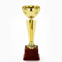 Кубок 196С, наградная фигура, золото, подставка пластик, 23.6&times;7.5&times;7.5 см