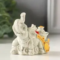 Фигурка гипс &laquo;Слон с богатством&raquo;, 6&times;8&times;3 см