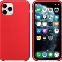 Чехол iPh 11 Pro Max Silicon Case 100% ORG Red (PRODUCT) (c LOGO)