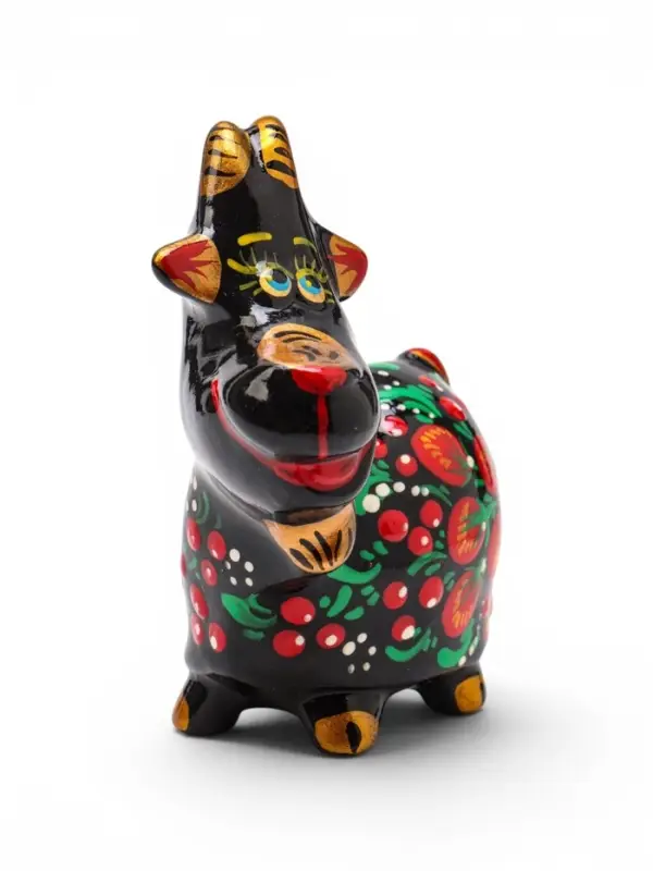 Сувенир фарфоровый &laquo;Коза Дереза&raquo; 6.5&times;8&times;4.5 см, хохлома