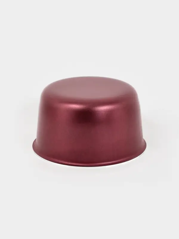 Форма для куличей, d=14 см, антипригарное покрытие, без крышки, бордовая